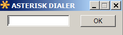 Окно программы Asteriskdial
